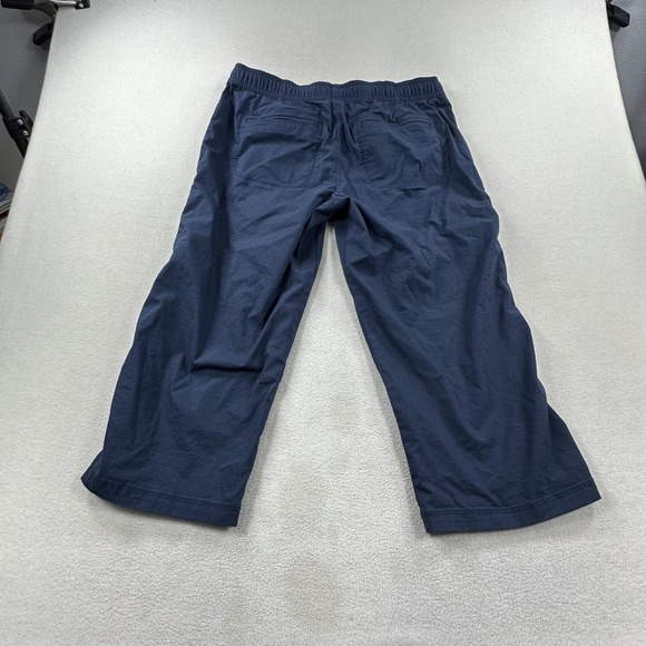 Title Nine Pants Womens Large Petite Blue Scout Cropped Ripstop Drawstring - Picture 3 of 15